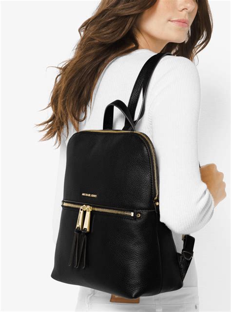 michael kors rhea backpack medium slim|mk rhea slim backpack.